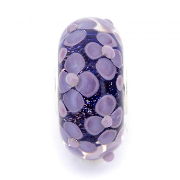 Summer Night Flowerfield - Elfbeads Glass